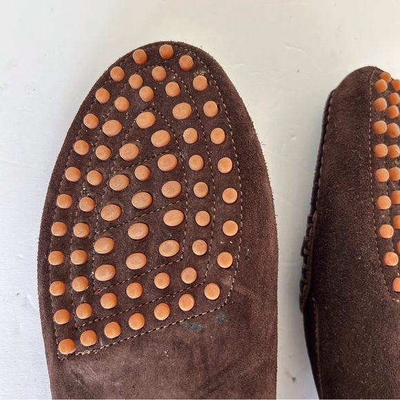 RALPH LAUREN PURPLE LABEL COCOA BROWN SUEDE DRIVING LOAFER MOCCASINS SIZ… - Picture 12 of 15